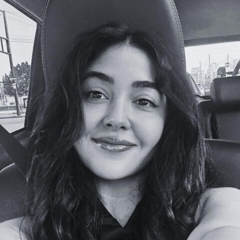 A photo of Crystal, one of the students.